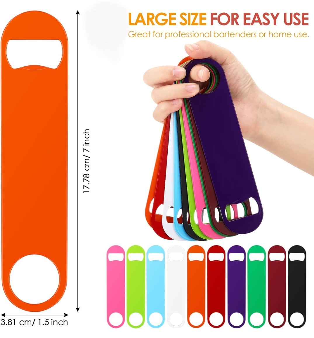 Stainless Steel Bottle Opener - 7 Inch