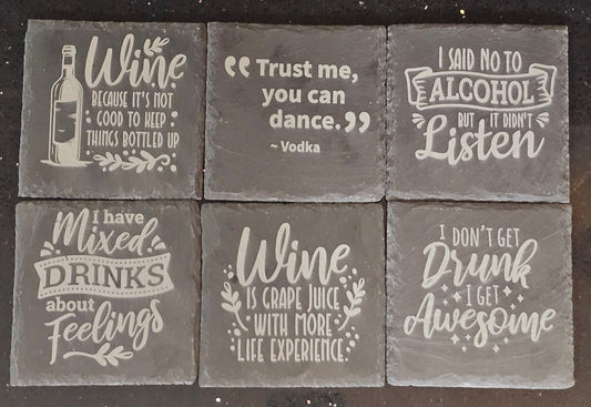 Slate Coasters - 4 Inch